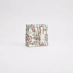 Block Printed Gift Bag - Lotus Cherry