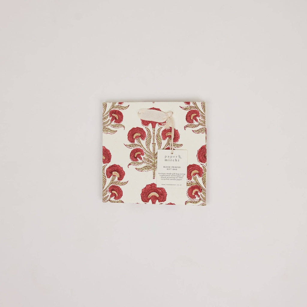 Block Printed Gift Bag - Aurora