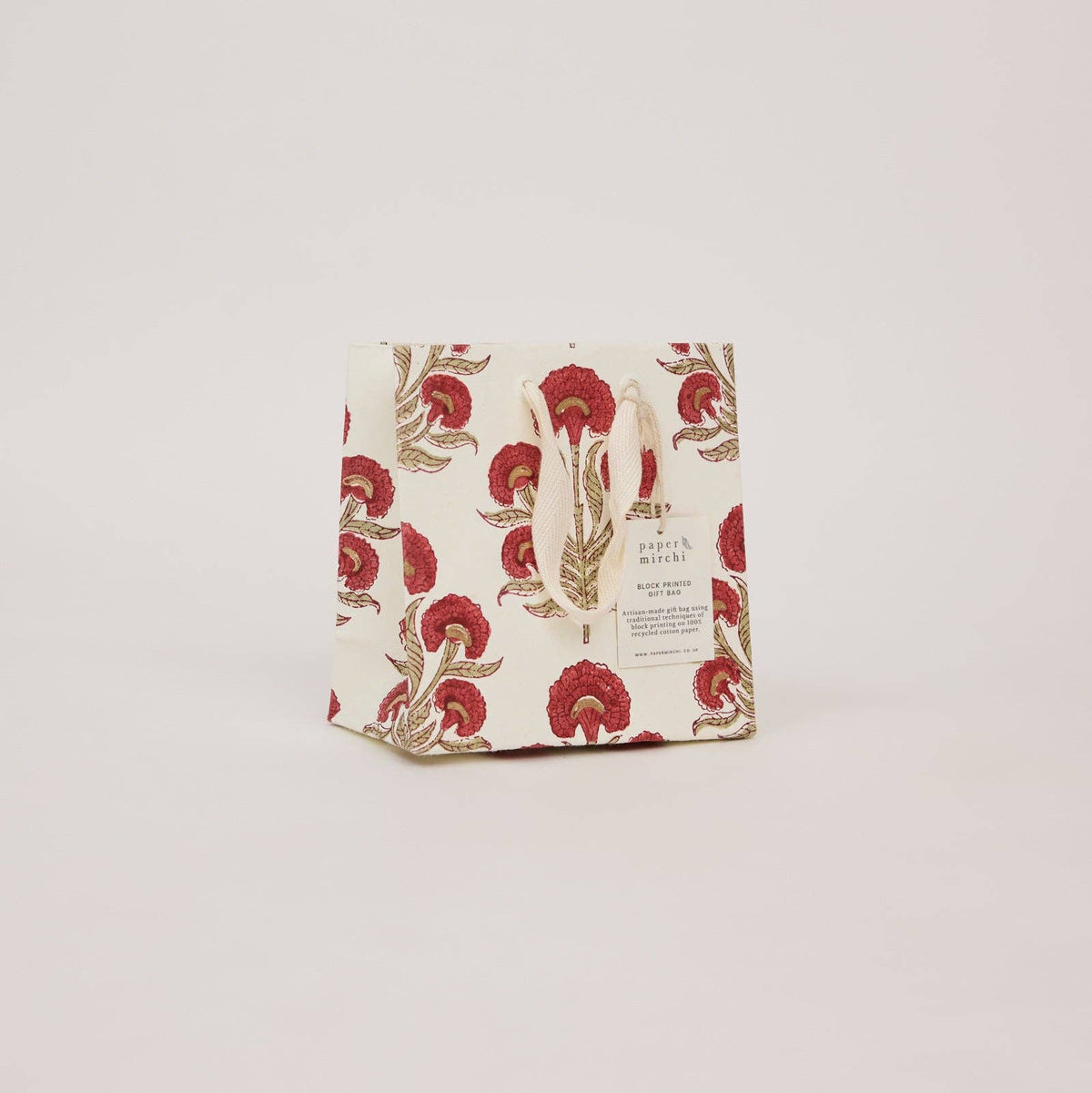 Block Printed Gift Bag - Aurora