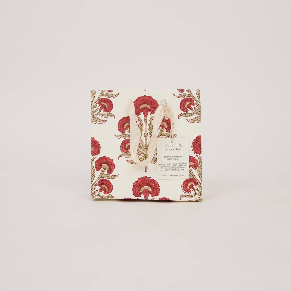 Block Printed Gift Bag - Aurora