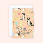 'Let's Pawty!' Mini Birthday Card