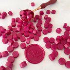 Ruby Red Sealing Wax Beads | Plastic Free Wax Seal Beads