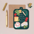 Cheeseboard Christmas Card