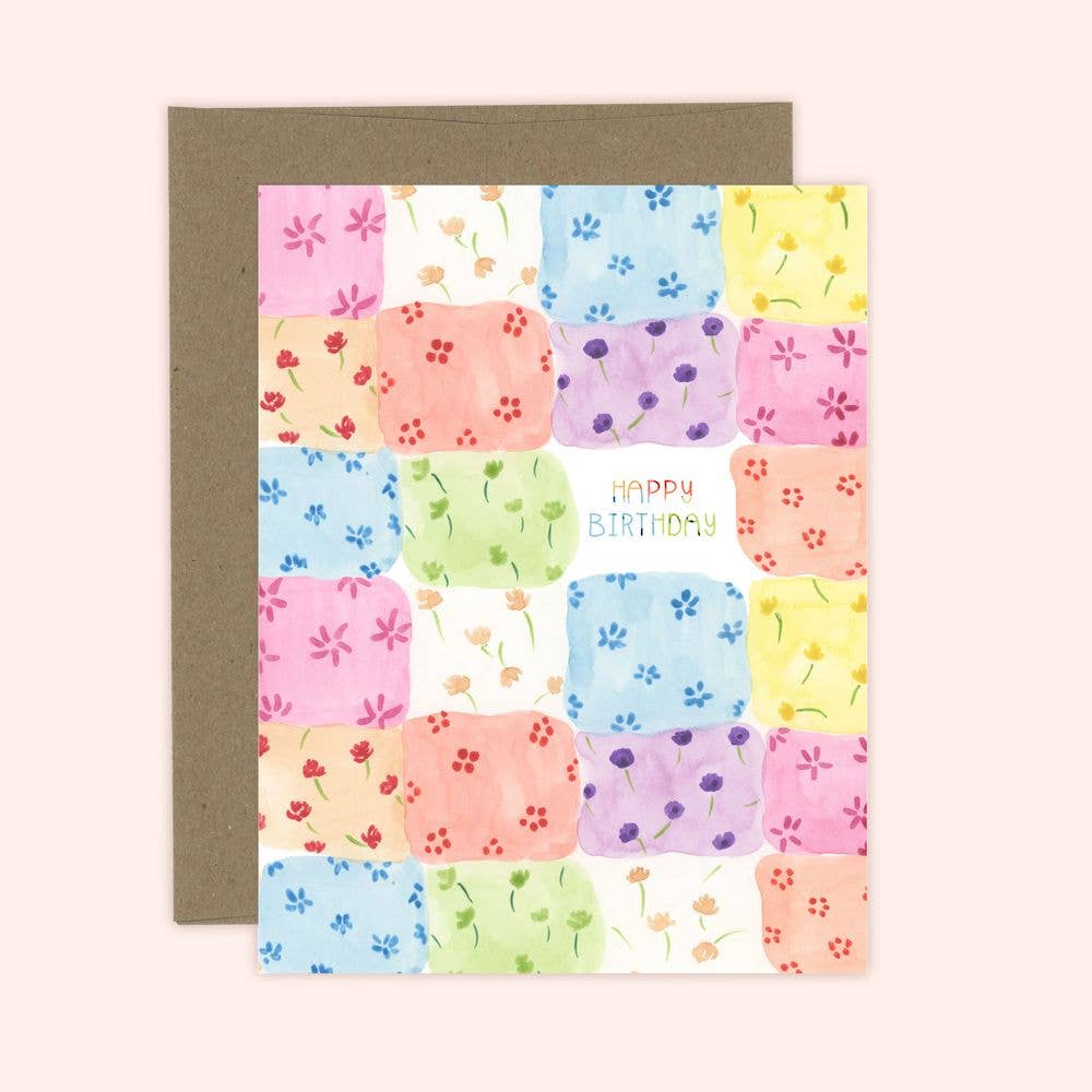 Patchwork Birthday Card