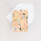 'Let's Pawty!' Mini Birthday Card