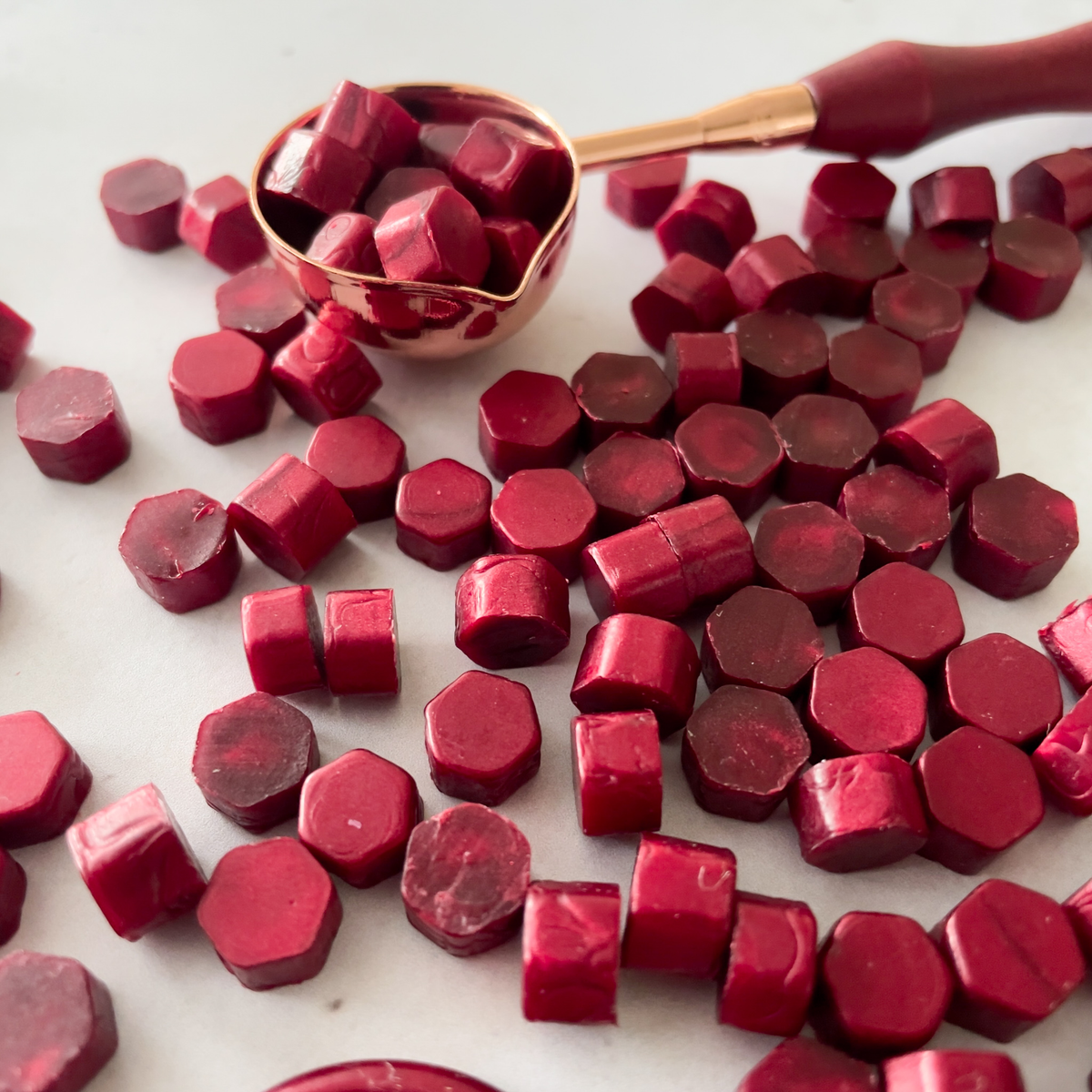 Burgundy Sealing Wax Beads | Plastic Free Wax Seal Beads