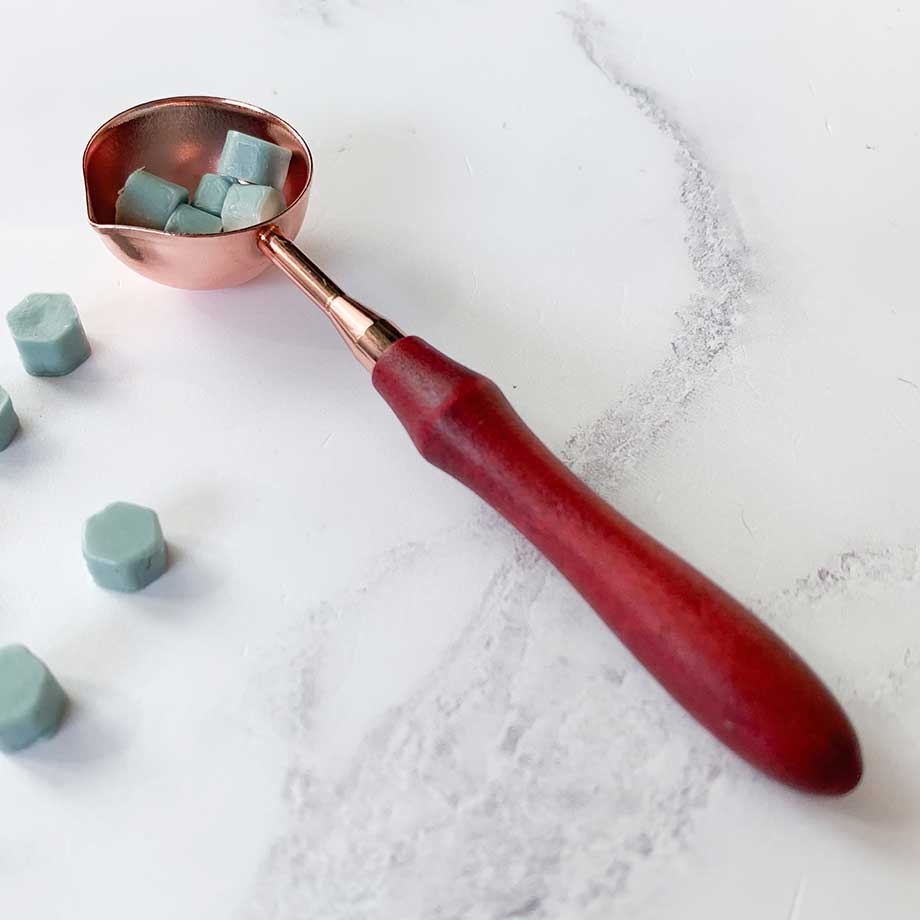 Large Sealing Wax Melting Spoon in Copper