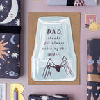 Spider Catching Dad Card