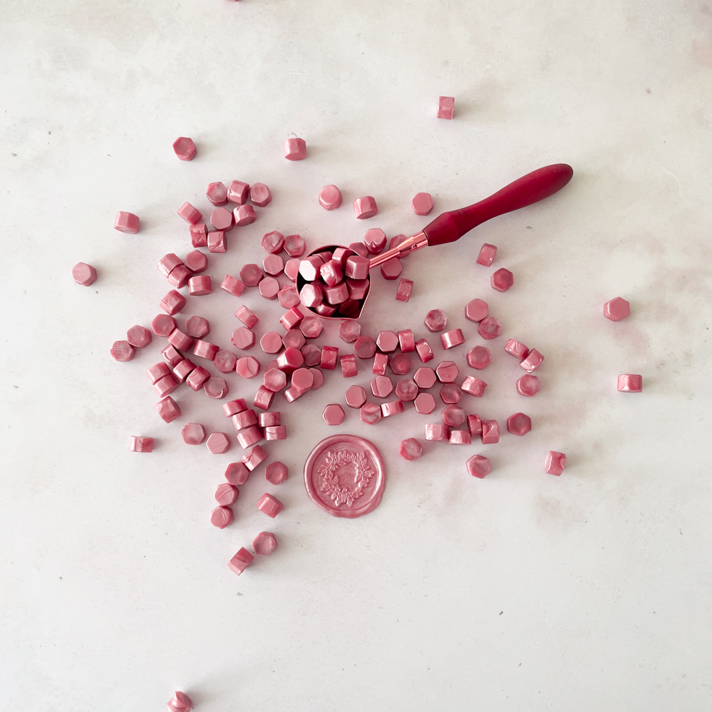 Dusky Pink Sealing Wax Beads | Plastic Free Wax Seal Beads