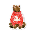 Canadian Grizzly Bear Sticker