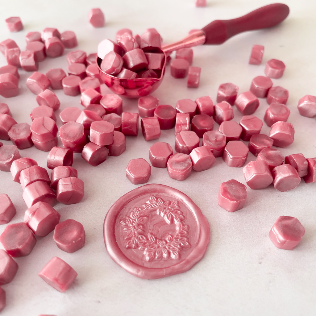 Dusky Pink Sealing Wax Beads | Plastic Free Wax Seal Beads