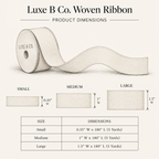 Cream & Olive 'Merry Christmas' Cursive Ribbon