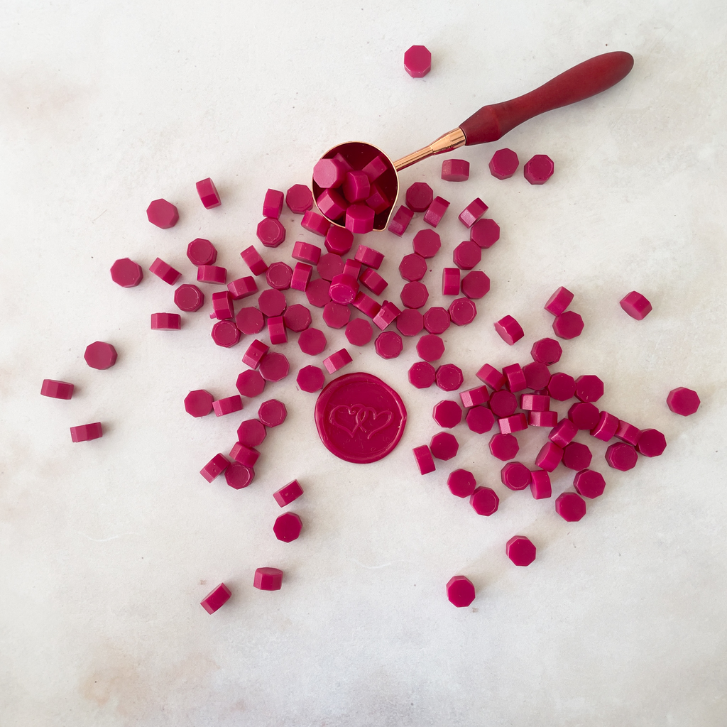Ruby Red Sealing Wax Beads | Plastic Free Wax Seal Beads