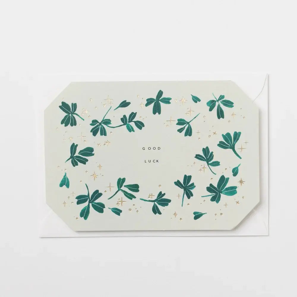 Good Luck - Die Cut Foiled Card